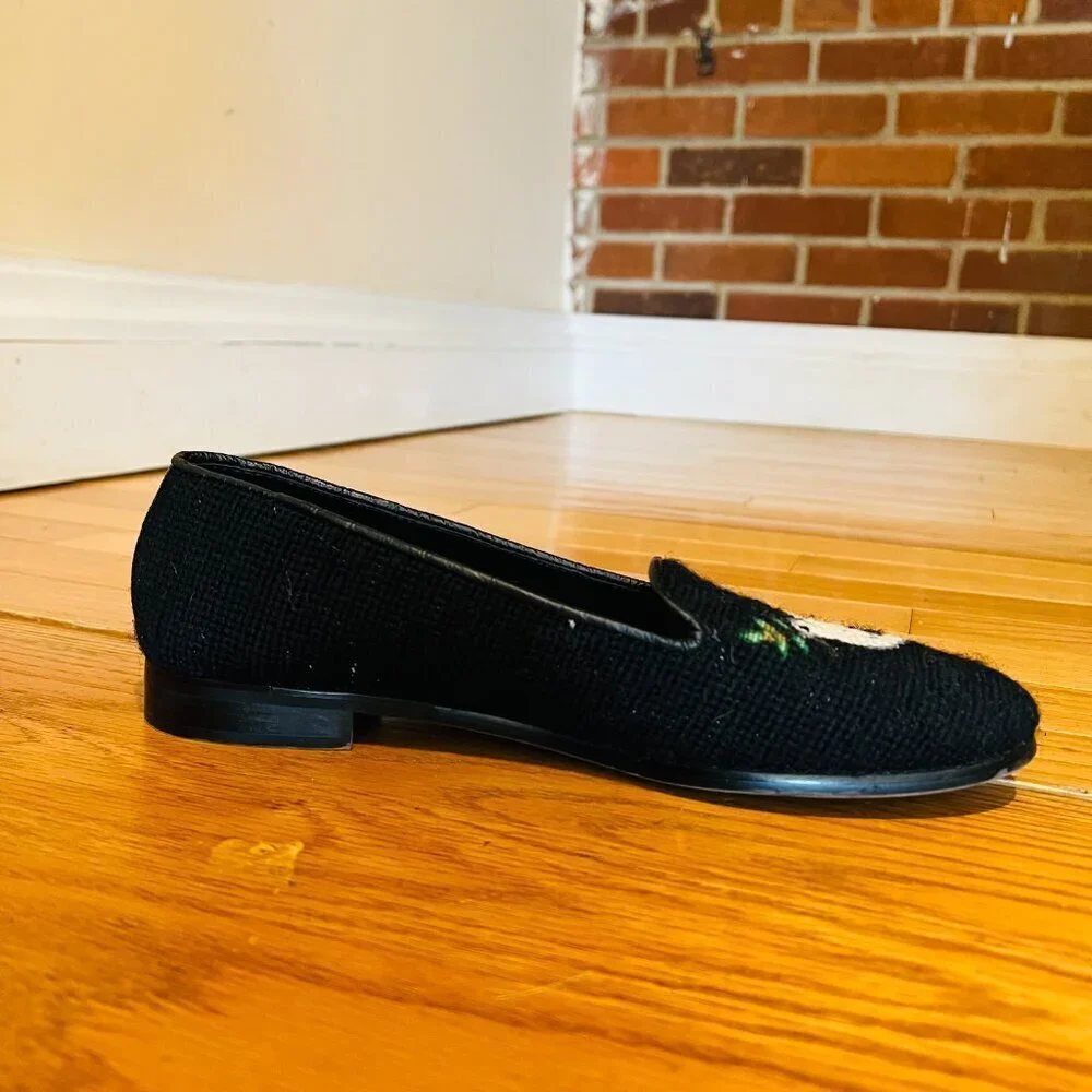 By Paige Anchor Needlepoint Loafers Size 10 - Picture 3 of 16